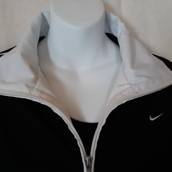 Nike Black White Stripe Track Jacket - Picture 7 of 16